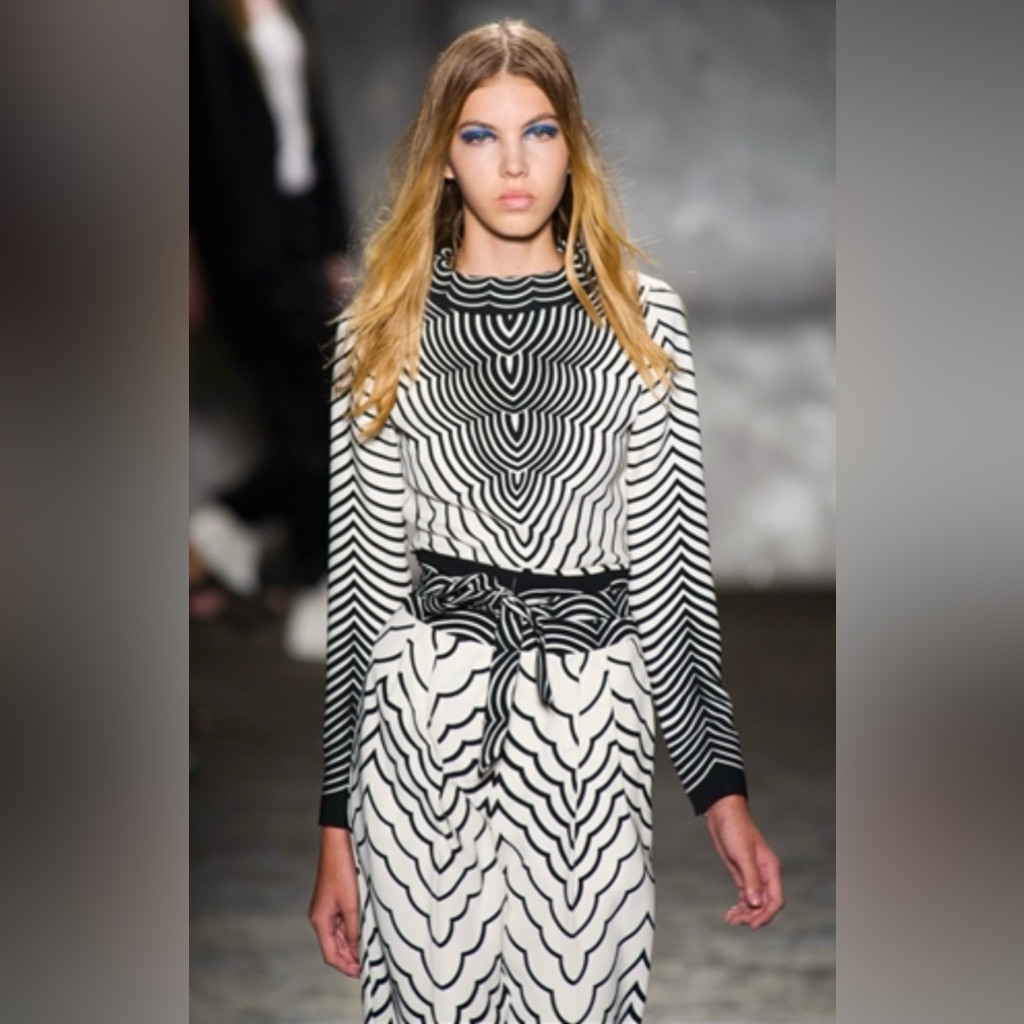 Marc By Marc Jacobs Black And White Geometric Dress Size 8 Nwt